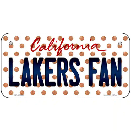 Lakers Fan California Novelty Metal License Plate 6" x 3" (BP)