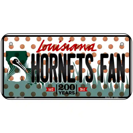 Pelicans Fan Louisiana Novelty Metal License Plate 6" x 3" (BP)