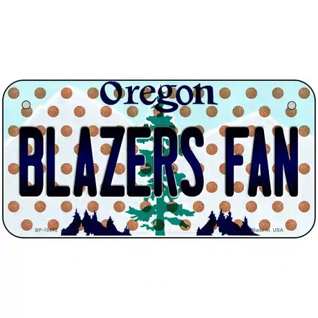 Blazers Fan Oregon Novelty Metal License Plate 6" x 3" (BP)