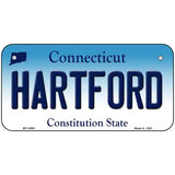 Hartford Connecticut Metal Novelty License Plate 6" x 3" (BP)