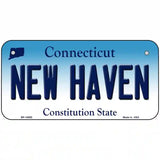 New Haven Connecticut Metal Novelty License Plate 6" x 3" (BP)