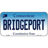 Bridgeport Connecticut Metal Novelty License Plate 6" x 3" (BP)