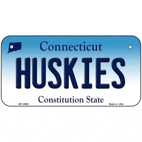 Huskies Connecticut Metal Novelty License Plate 6" x 3" (BP)