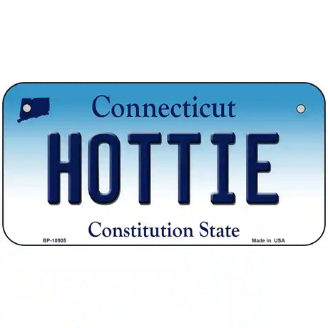 Hottie Connecticut Metal Novelty License Plate 6" x 3" (BP)