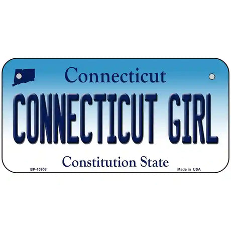 Connecticut Girl Connecticut Metal Novelty License Plate 6" x 3" (BP)