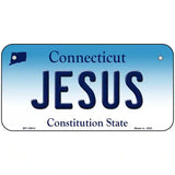 Jesus Connecticut Metal Novelty License Plate 6" x 3" (BP)