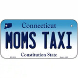 Moms Taxi Connecticut Metal Novelty License Plate 6" x 3" (BP)