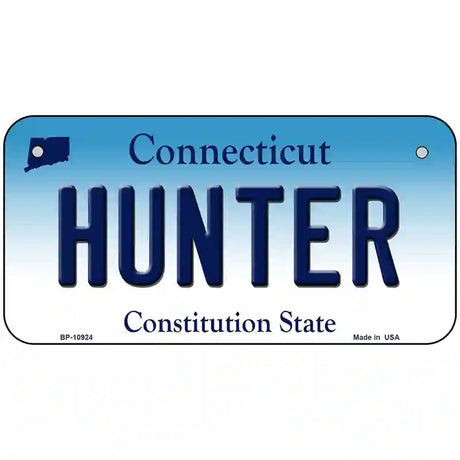 Hunter Connecticut Metal Novelty License Plate 6" x 3" (BP)