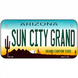 Sun City Grand Arizona Novelty Metal License Plate 6" x 3" (BP)