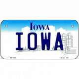 Iowa Metal Novelty License Plate 6" x 3" (BP)