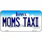 Moms Taxi Iowa Metal Novelty License Plate 6" x 3" (BP)