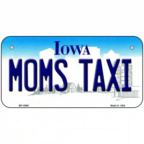 Moms Taxi Iowa Metal Novelty License Plate 6" x 3" (BP)