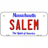 Salem Massachusetts Metal Novelty License Plate