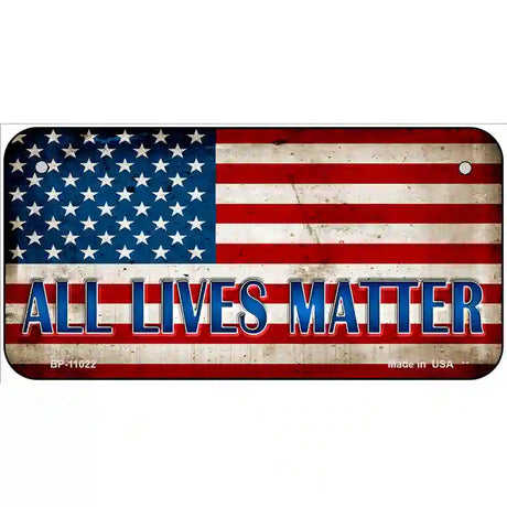 All Lives Matter Metal Novelty License Plate 6" x 3" (BP)