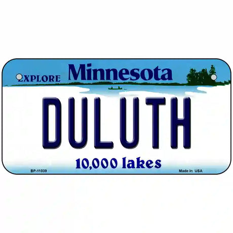 Duluth Minnesota State Novelty License Plate 6" x 3" (BP)