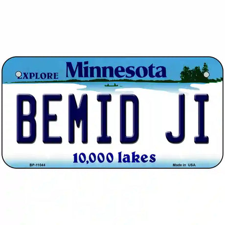 Bemid Ji Minnesota State Novelty License Plate 6" x 3" (BP)