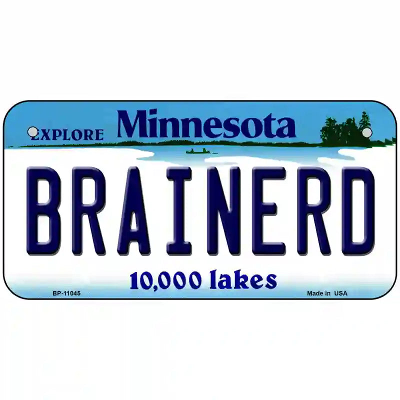 Brainerd Minnesota State Novelty License Plate 6" x 3" (BP)