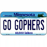 Go Gophers Minnesota State Novelty License Plate 6" x 3" (BP)