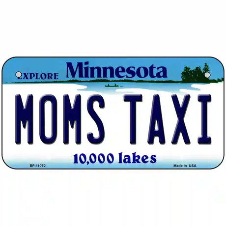 Moms Taxi Minnesota State Novelty License Plate 6" x 3" (BP)