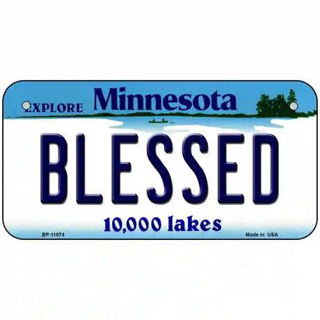 Blessed Minnesota State Novelty License Plate 6" x 3" (BP)