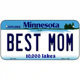 Best Mom Minnesota State Novelty License Plate 6" x 3" (BP)