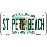 St Pete Beach Florida Metal Novelty License Plate 6" x 3" (BP)