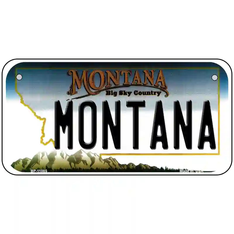 Montana State Novelty License Plate 6" x 3" (BP)