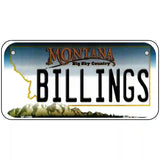 Billings Montana State Novelty License Plate 6" x 3" (BP)