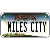 Miles City Montana State Novelty License Plate 6" x 3" (BP)