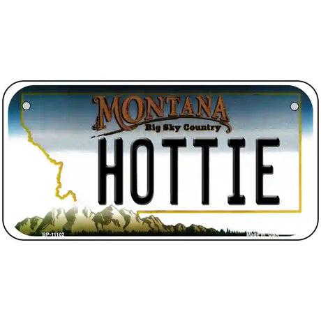 Hottie Montana State Novelty License Plate 6" x 3" (BP)