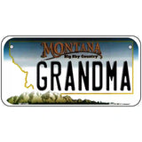 Grandma Montana State Novelty License Plate 6" x 3" (BP)