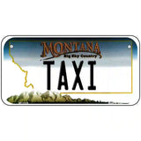 Taxi Montana State Novelty License Plate 6" x 3" (BP)