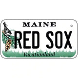 Red Sox Maine Novelty License Plate 6" x 3" (BP)