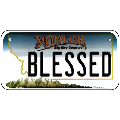 Blessed Montana State Novelty License Plate 6" x 3" (BP)