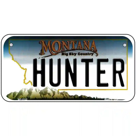 Hunter Montana State Novelty License Plate 6" x 3" (BP)