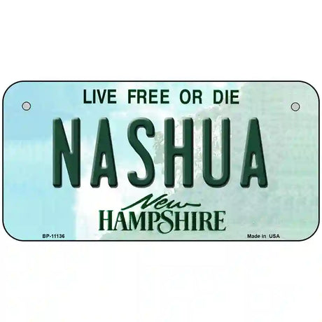 Nashua New Hampshire State License Plate 6" x 3" (BP)