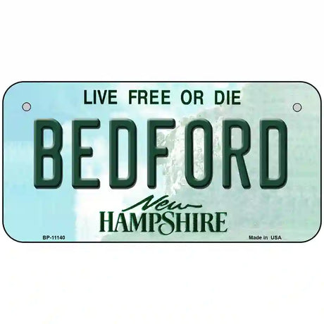 Bedford New Hampshire State License Plate 6" x 3" (BP)