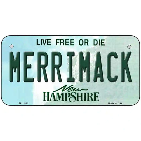 Merrimack New Hampshire State License Plate 6" x 3" (BP)