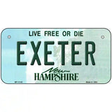 Exeter New Hampshire State License Plate 6" x 3" (BP)