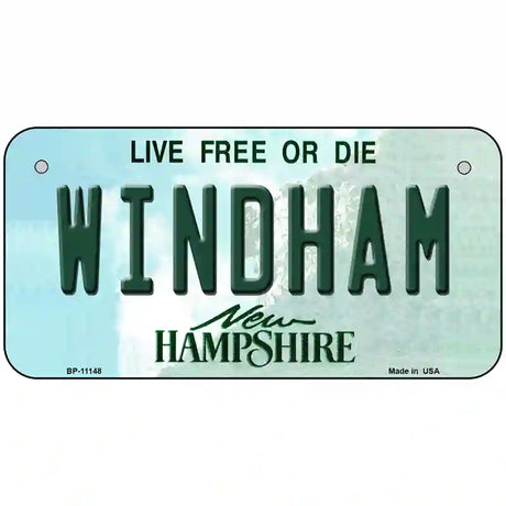 Windham New Hampshire State License Plate 6" x 3" (BP)