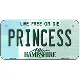 Princess New Hampshire State License Plate 6" x 3" (BP)