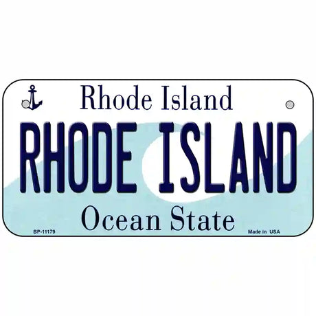 Rhode Island State License Plate Novelty License Plate 6" x 3" (BP)