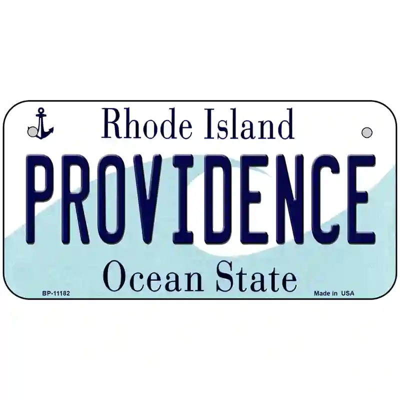 Providence Rhode Island State License Plate Novelty License Plate 6" x 3" (BP)