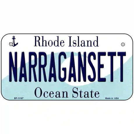 Narragansett Rhode Island State License Plate Novelty License Plate 6" x 3" (BP)