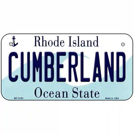 Cumberland Rhode Island State License Plate Novelty License Plate 6" x 3" (BP)