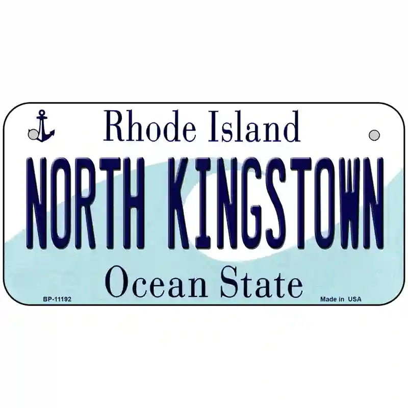 North Kingstown Rhode Island State License Plate Novelty License Plate 6" x 3" (BP)