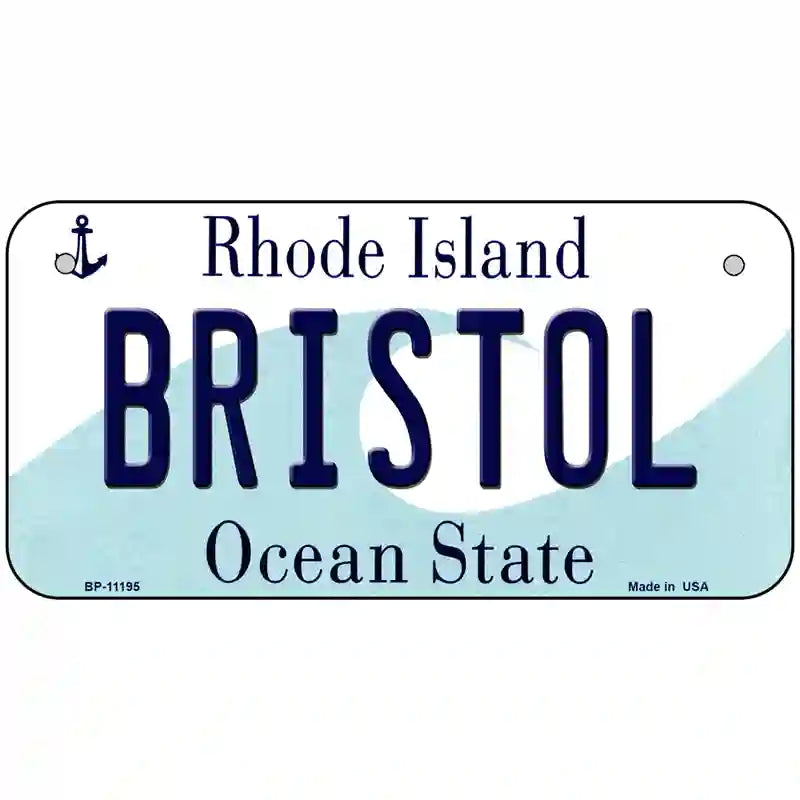 Bristol Rhode Island State License Plate Novelty License Plate 6" x 3" (BP)