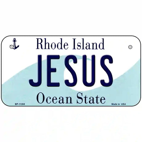 Jesus Rhode Island State License Plate Novelty License Plate 6" x 3" (BP)