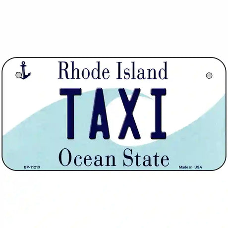 Taxi Rhode Island State License Plate Novelty License Plate 6" x 3" (BP)