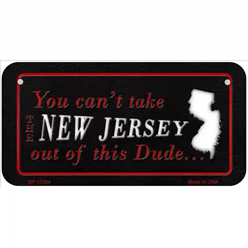 New Jersey Dude Novelty Metal License Plate 6" x 3" (BP)